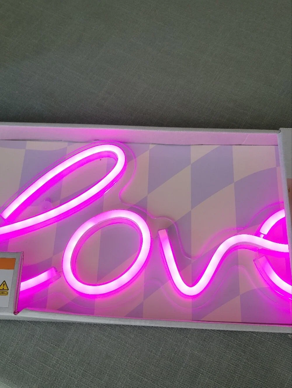 Pink 'Love' LED Neon Wall Art Sign